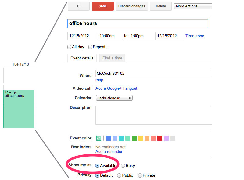 Google Calendar Meeting Slots